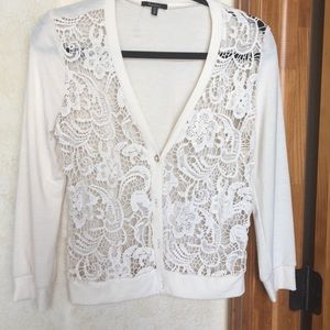 Cream lace cardigan